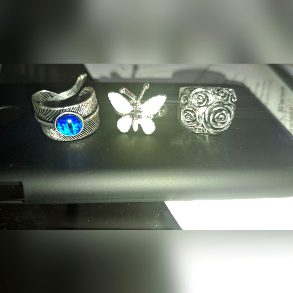 Three fashion rings